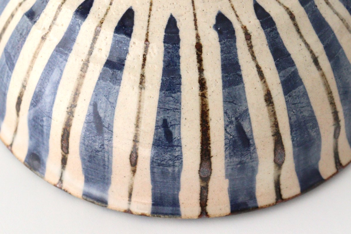 Donburi Bowl Straw Pattern Blue | Mino Ware