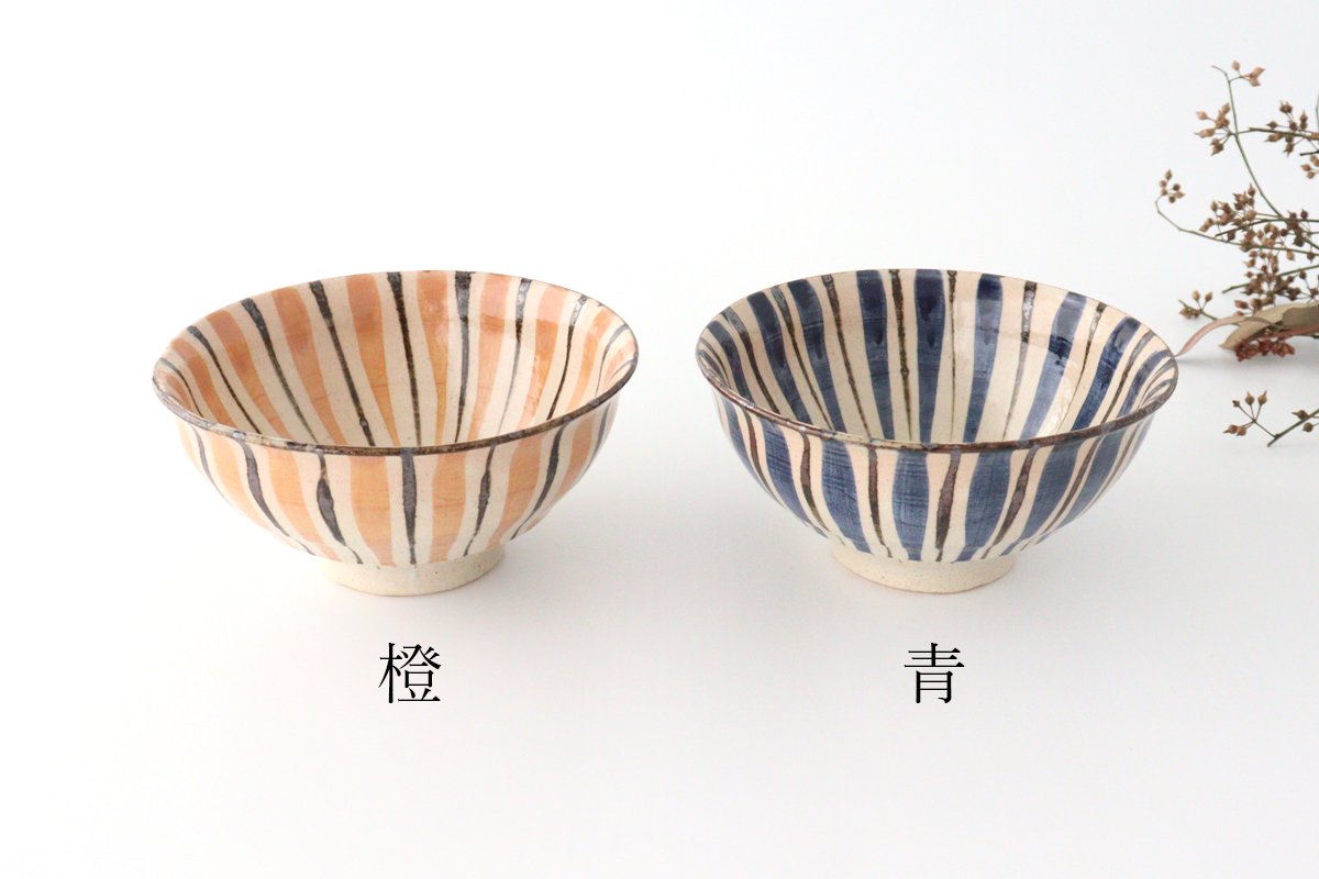 Donburi Bowl Straw Pattern Blue | Mino Ware