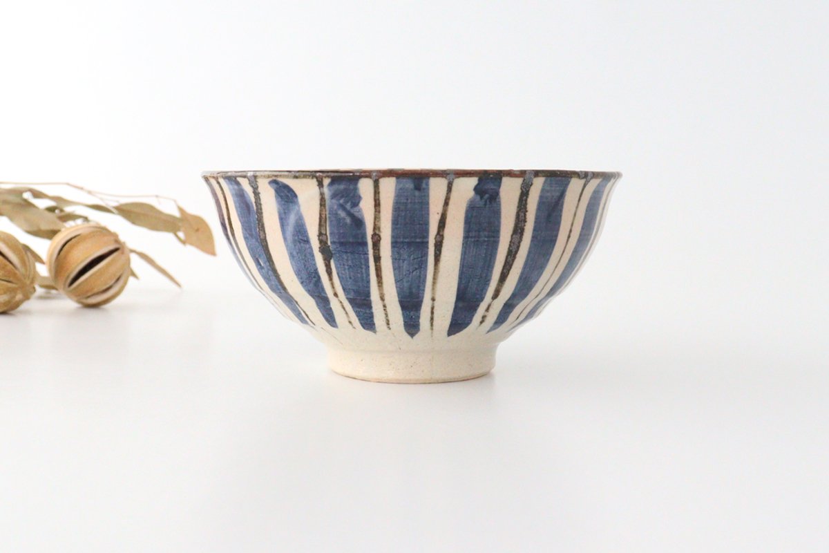 Donburi Bowl Straw Pattern Blue | Mino Ware