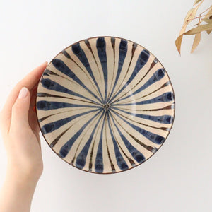 Donburi Bowl Straw Pattern Blue | Mino Ware