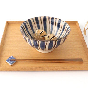 Donburi Bowl Straw Pattern Blue | Mino Ware