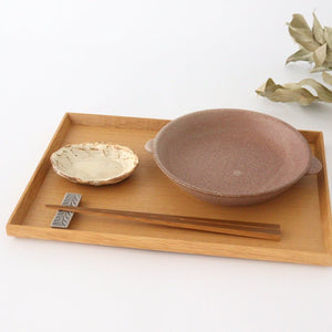 Oven plate brown heat resistant pottery Mino ware