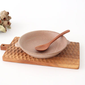 Oven plate brown heat resistant pottery Mino ware