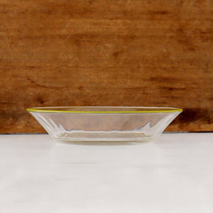 14.5cm plate yellow bitte glass POTPURRI