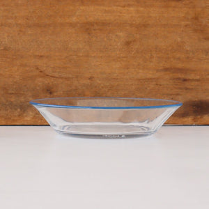 14.5cm plate blue bitte glass POTPURRI