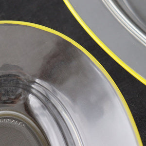26cm oval plate yellow bitte glass POTPURRI