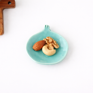 POTPURRI Sauce Plate Pomegranate Green