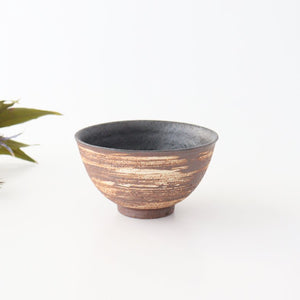 Rice Bowl Hakeme Brown | Mino Ware