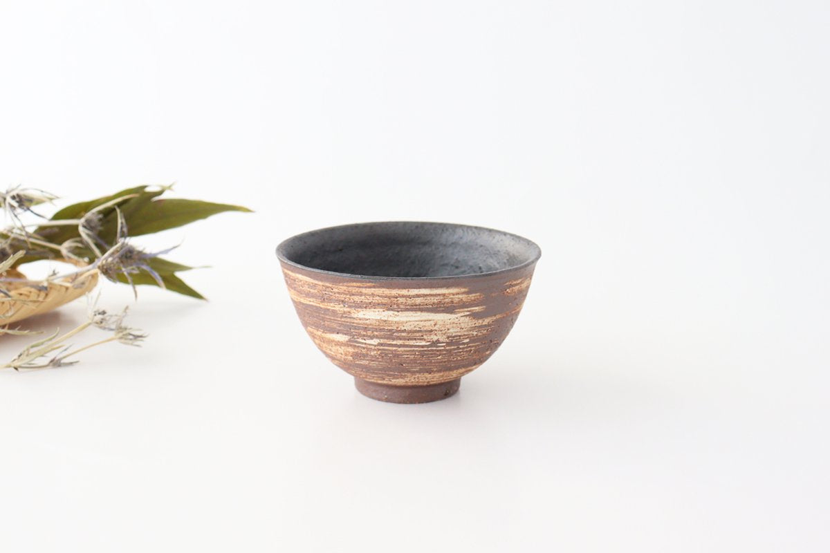 Rice Bowl Hakeme Brown | Mino Ware