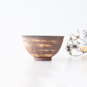 Rice Bowl Hakeme Brown | Mino Ware