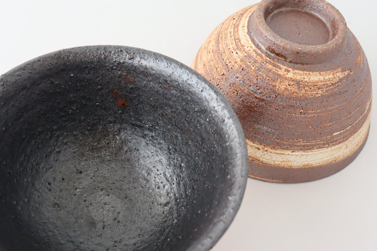 Rice Bowl Hakeme Brown | Mino Ware