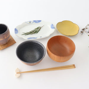 Rice Bowl Hakeme Brown | Mino Ware