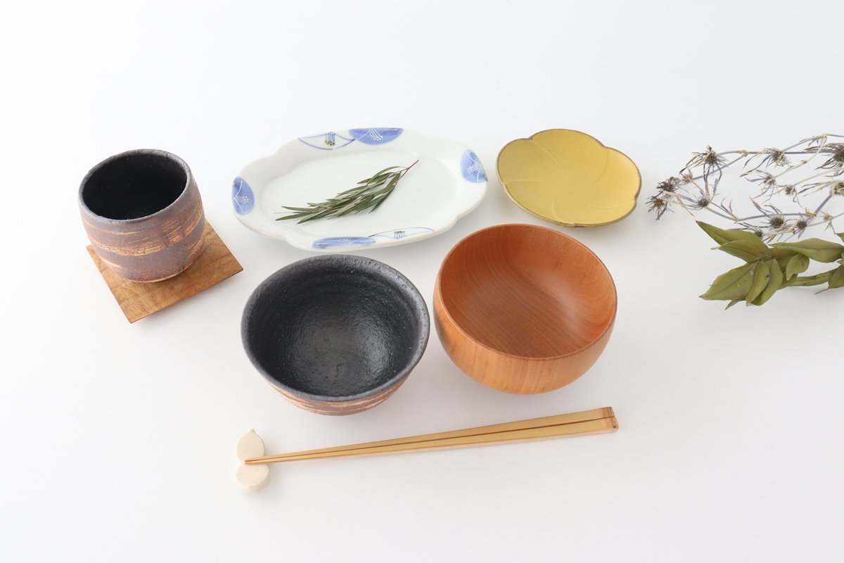 Rice Bowl Hakeme Brown | Mino Ware