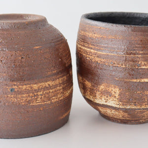 Japanese Cup Hakeme Brown | Yunomi Mino Ware