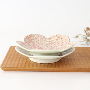 Plum-shaped Plate Auspicious Pattern 15cm/6in | Arita Ware