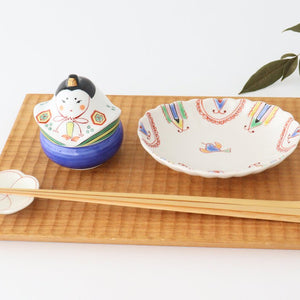 Chopstick Rest White Plum | Hashioki Arita Ware