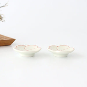 Chopstick Rest White Plum | Hashioki Arita Ware