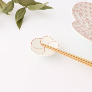 Chopstick Rest White Plum | Hashioki Arita Ware