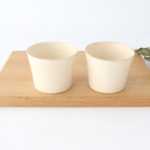 ORLO Free Cup Ivory | Soba Choko Mino Ware