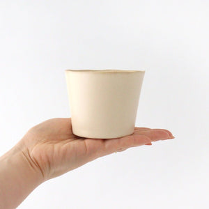 ORLO Free Cup Ivory | Soba Choko Mino Ware