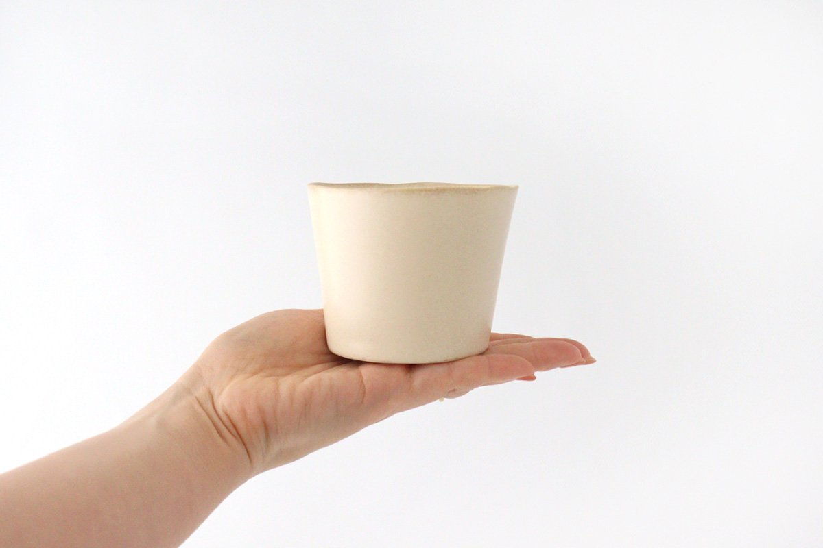 ORLO Free Cup Ivory | Soba Choko Mino Ware