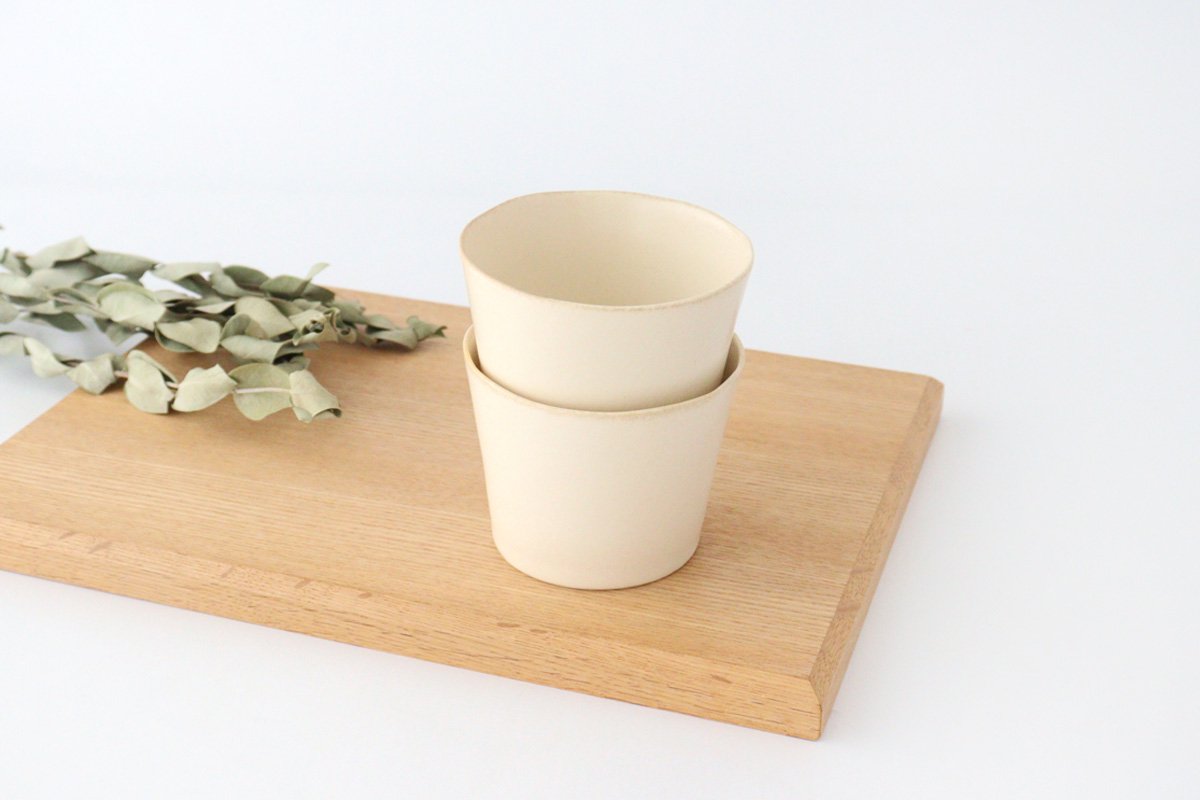 ORLO Free Cup Ivory | Soba Choko Mino Ware