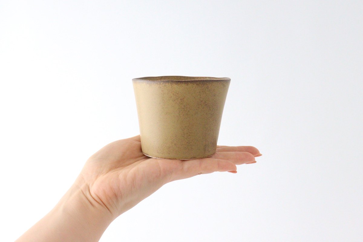 ORLO Free Cup Brown | Soba Choko Mino Ware