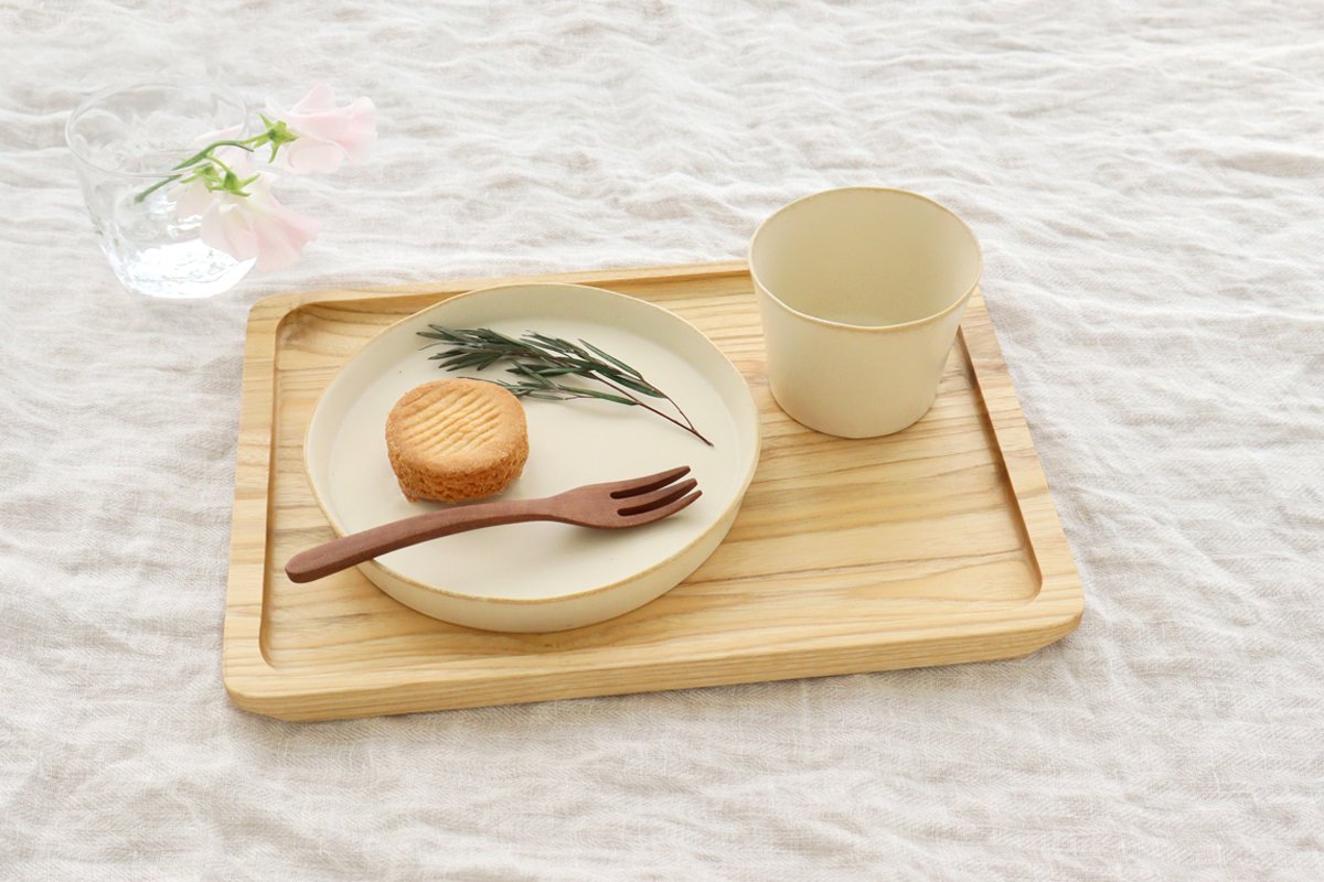 TOUGEI Wooden Tray Obon L