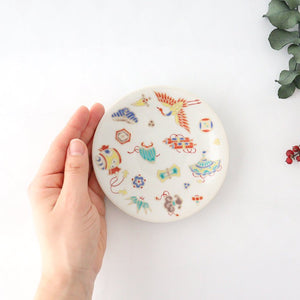 Seikou Kiln Lucky Small Plate Treasure｜Kutani Ware