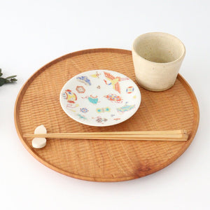 Seikou Kiln Lucky Small Plate Treasure｜Kutani Ware