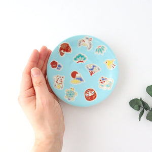 Seikou Kiln Lucky Small Plate Engimono｜Kutani Ware