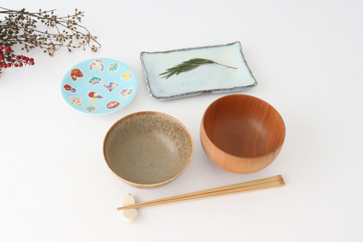 Seikou Kiln Lucky Small Plate Engimono｜Kutani Ware