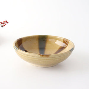 Kitagama Kasen Hiroshige Kato Round Bowl Kiseto 18cm/7in | Serving Bowl Seto Ware