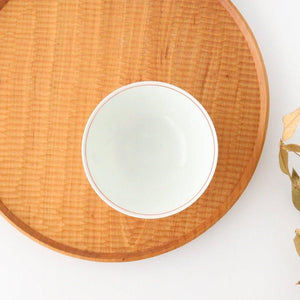 Rice Bowl Banreki Hand-painted Vermilion | Hasami Ware