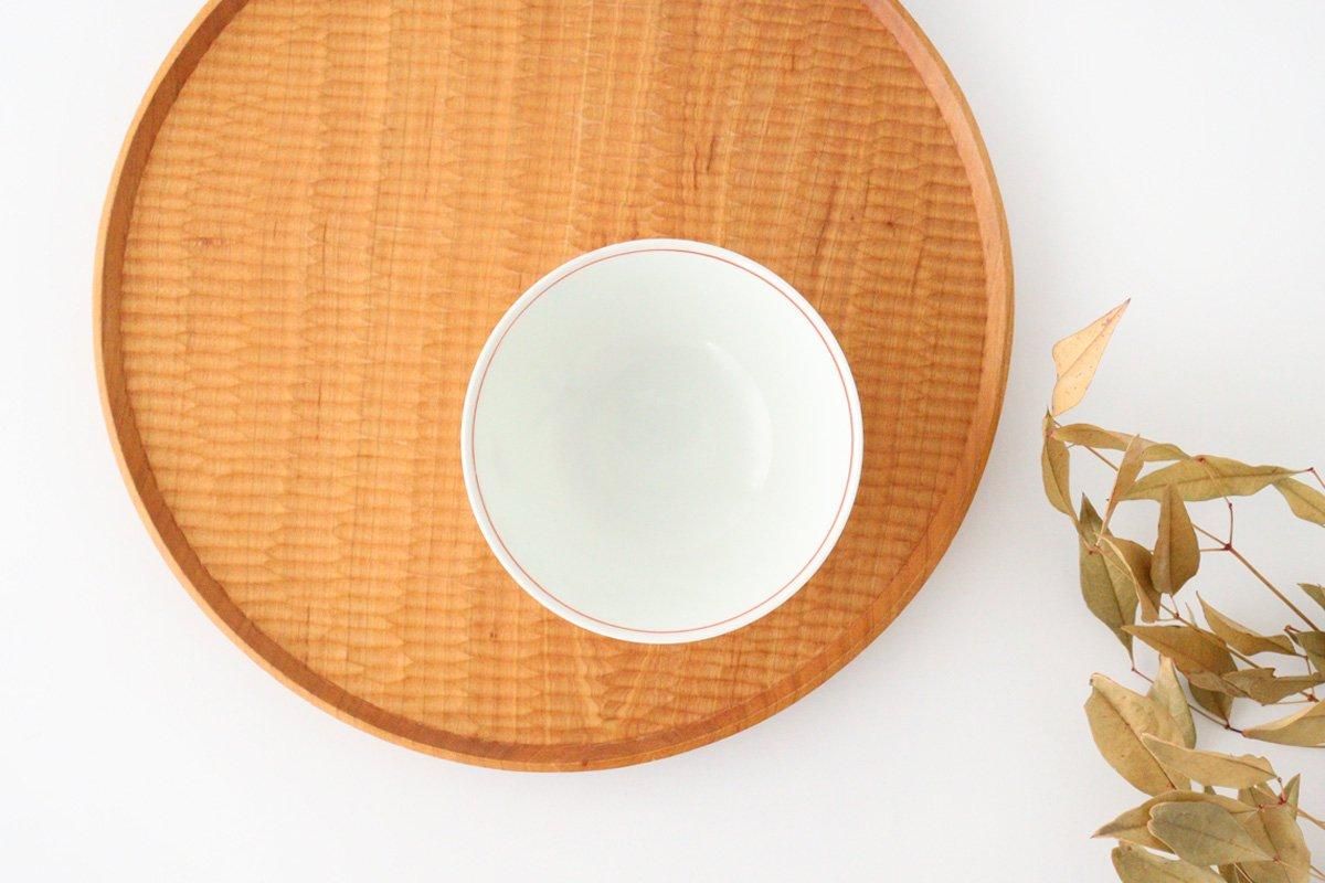 Rice Bowl Banreki Hand-painted Vermilion | Hasami Ware