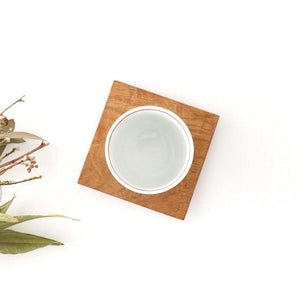 Japanese Cup Banreki Hand-painted Vermilion｜Yunomi Hasami Ware