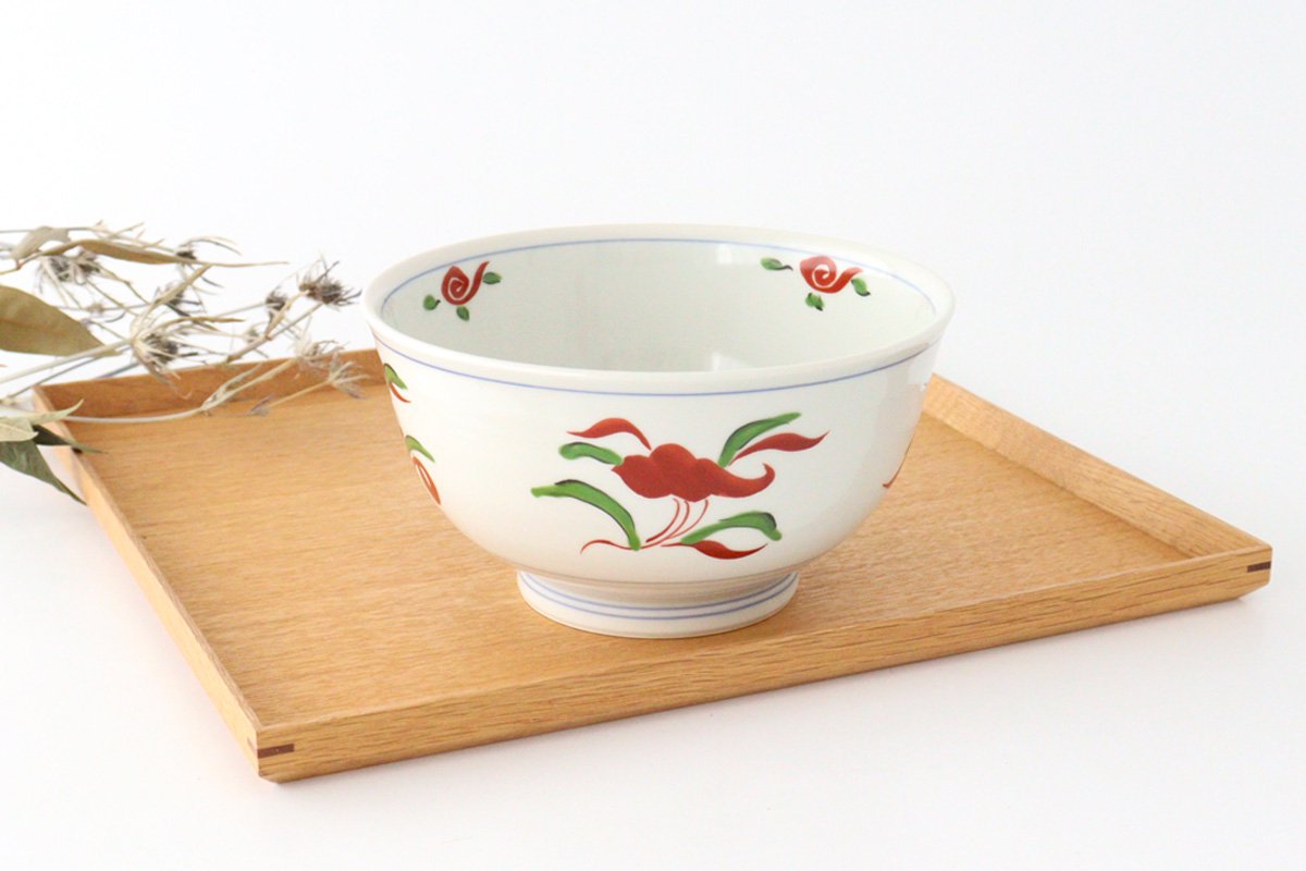 Donburi Bowl Red Peony | Hasami Ware