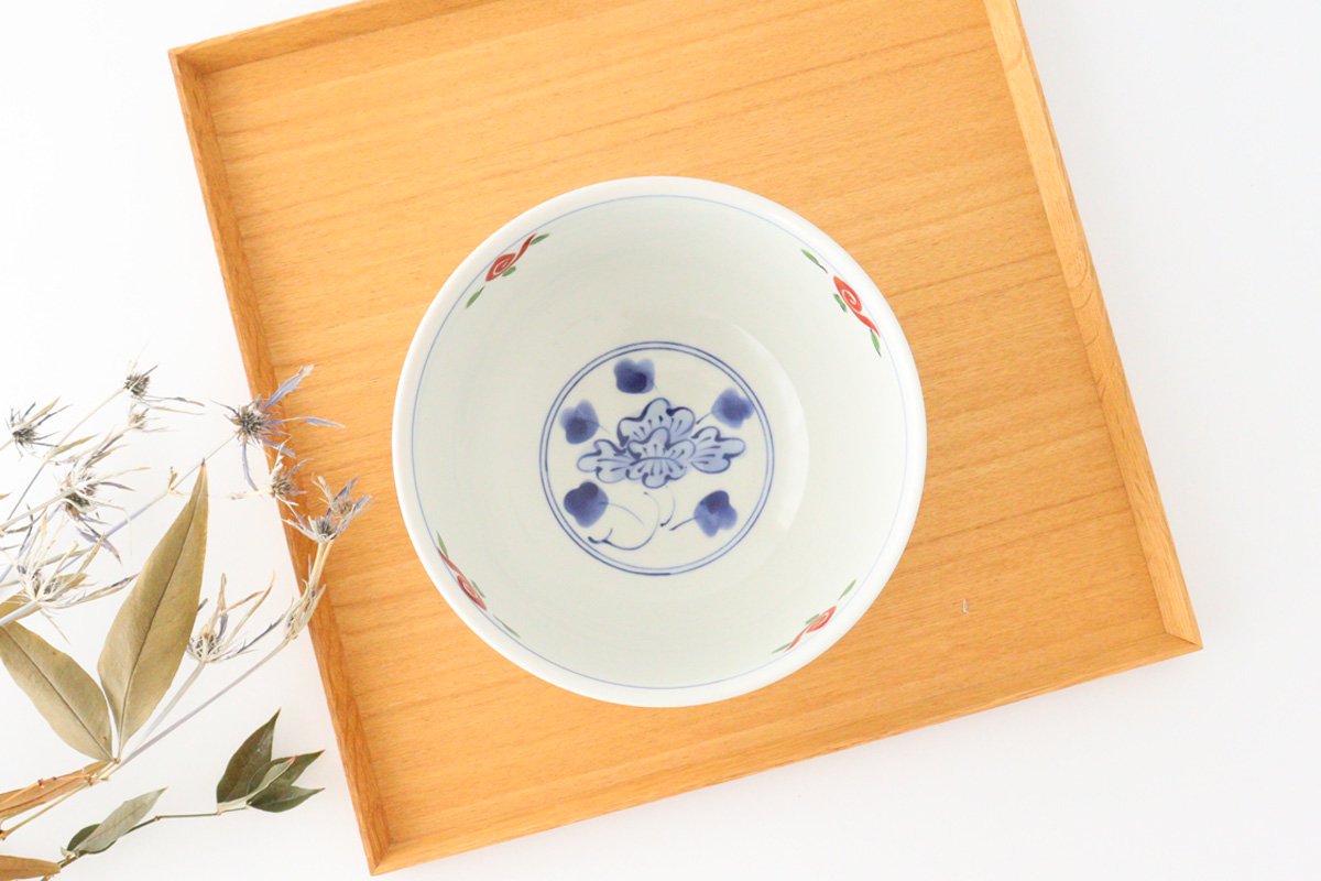 Donburi Bowl Red Peony | Hasami Ware