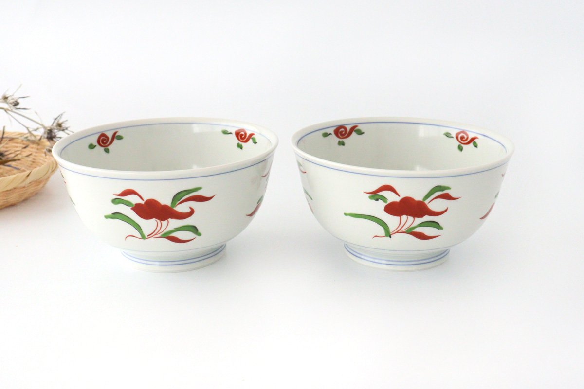 Donburi Bowl Red Peony | Hasami Ware