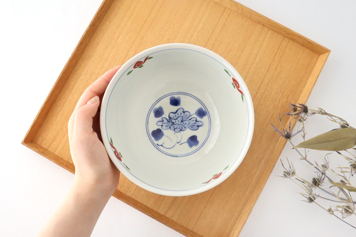 Donburi Bowl Red Peony | Hasami Ware