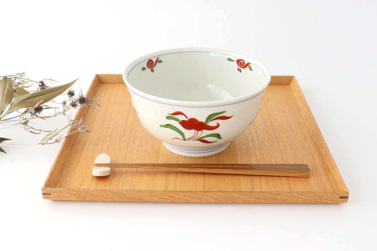 Donburi Bowl Red Peony | Hasami Ware