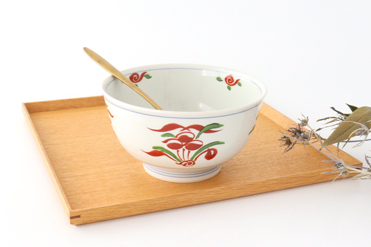 Donburi Bowl Red Peony | Hasami Ware