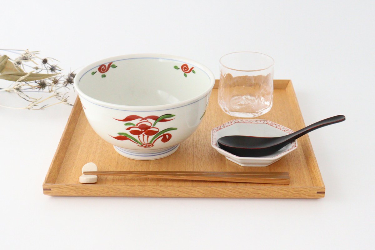 Donburi Bowl Red Peony | Hasami Ware