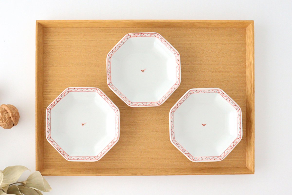 Small Plate Red Arabesque | Hasami Ware