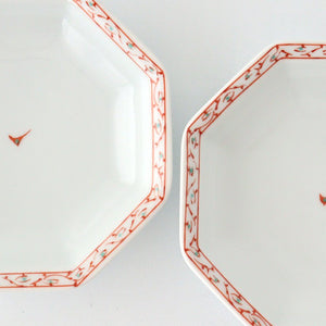 Small Plate Red Arabesque | Hasami Ware