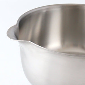 aikata/Yoshikawa Double-Spouted Stainless Steel Milk Pan 16cm