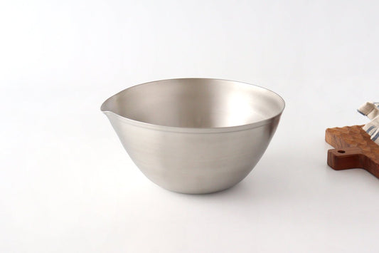 aikata/Yoshikawa Stainless Steel Lipped Bowl Large