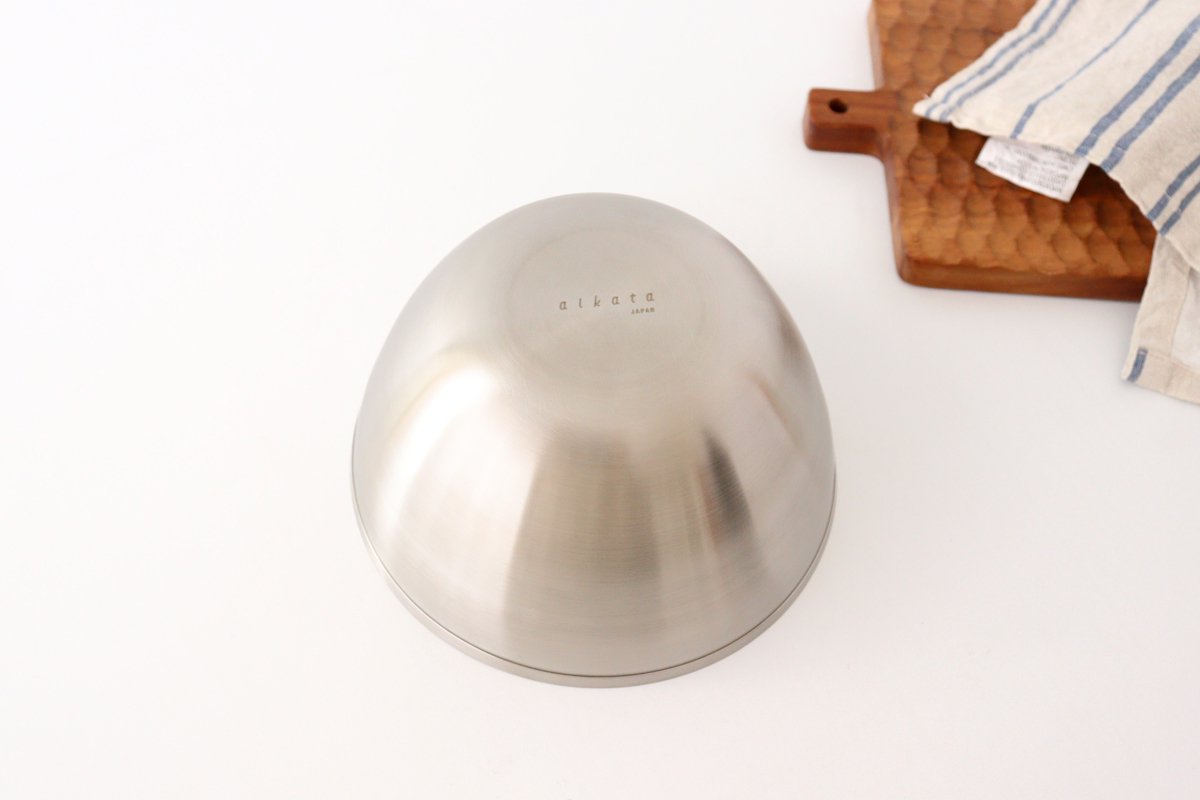 aikata/Yoshikawa Stainless Steel Lipped Bowl Large