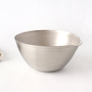 aikata/Yoshikawa Stainless Steel Lipped Bowl Large