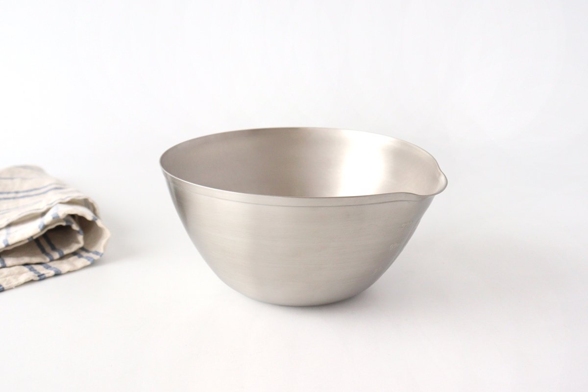 aikata/Yoshikawa Stainless Steel Lipped Bowl Large